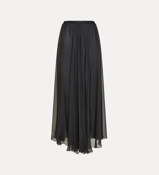 LONG CHIFFON SILK SKIRT
