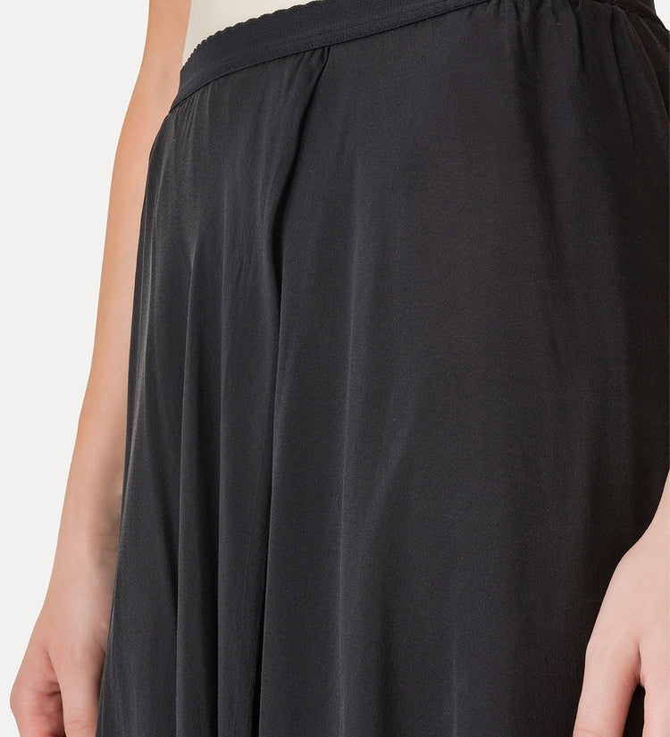 LONG CHIFFON SILK SKIRT
