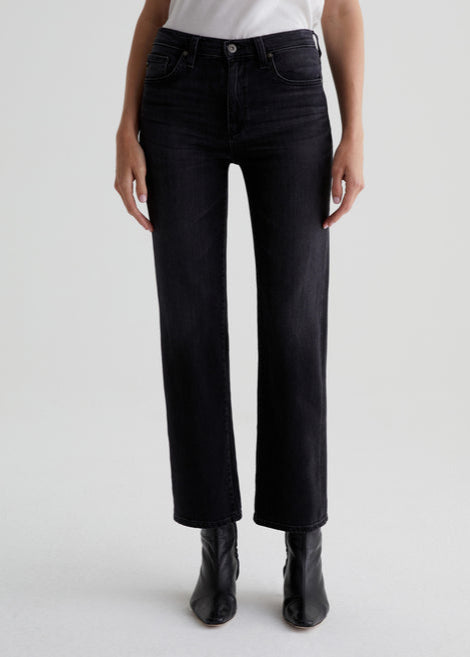 BRINLEY MID RIS JEAN GLASGOW BLACK WASH