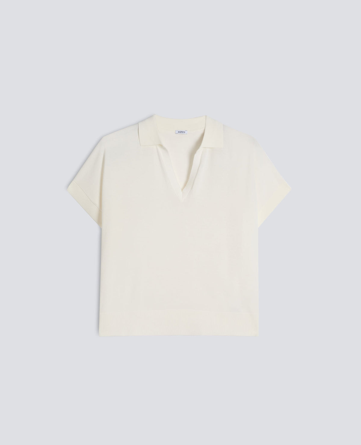 PURE COTTON V-NECK COLLAR KNIT MOD. 3224