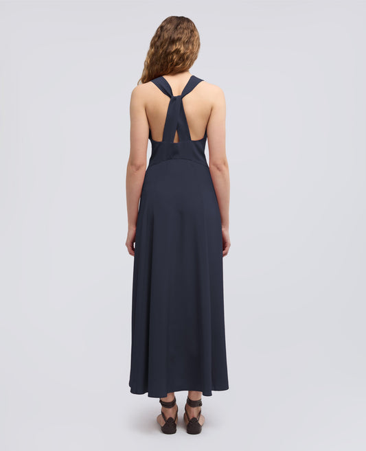 SILK CREPE SLEEVELESS MAXI DRESS MOD. 2979