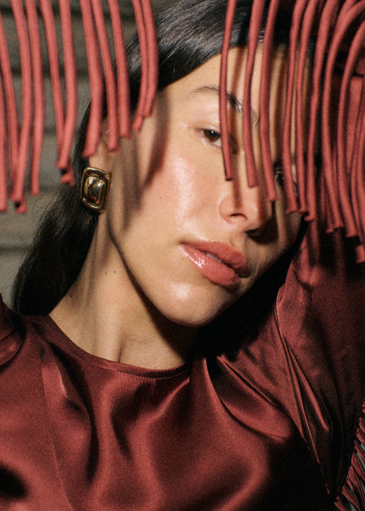 Rome Earring In Gold by Anna Rossi Jewellery - view 4
