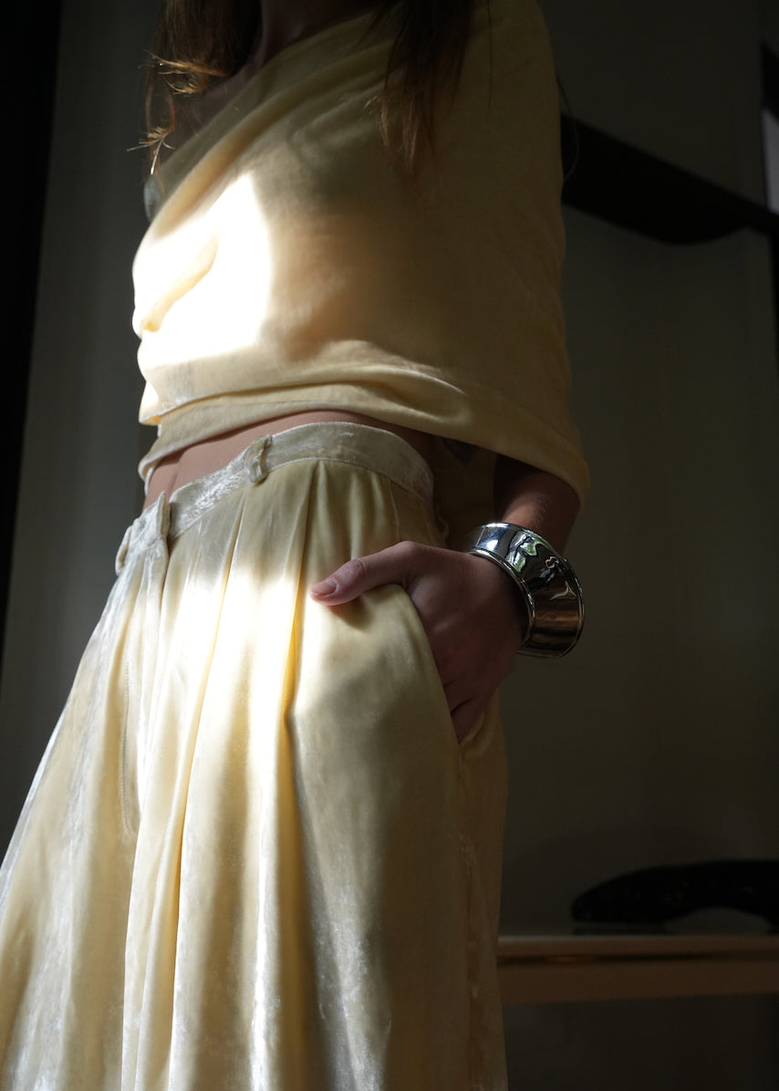 June Medium Bangle In Rhodium Silver by Anna Rossi Jewellery - view 4