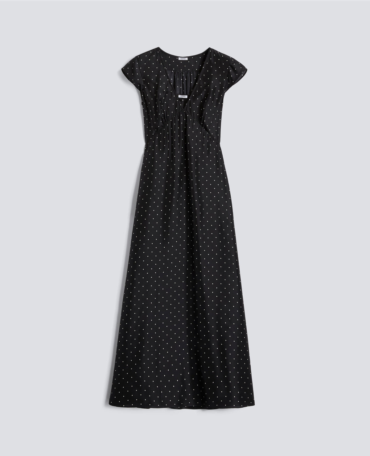 Subtle Polka Dot Silk Maxi Dress Mod. 2991 by ASPESI - view 3