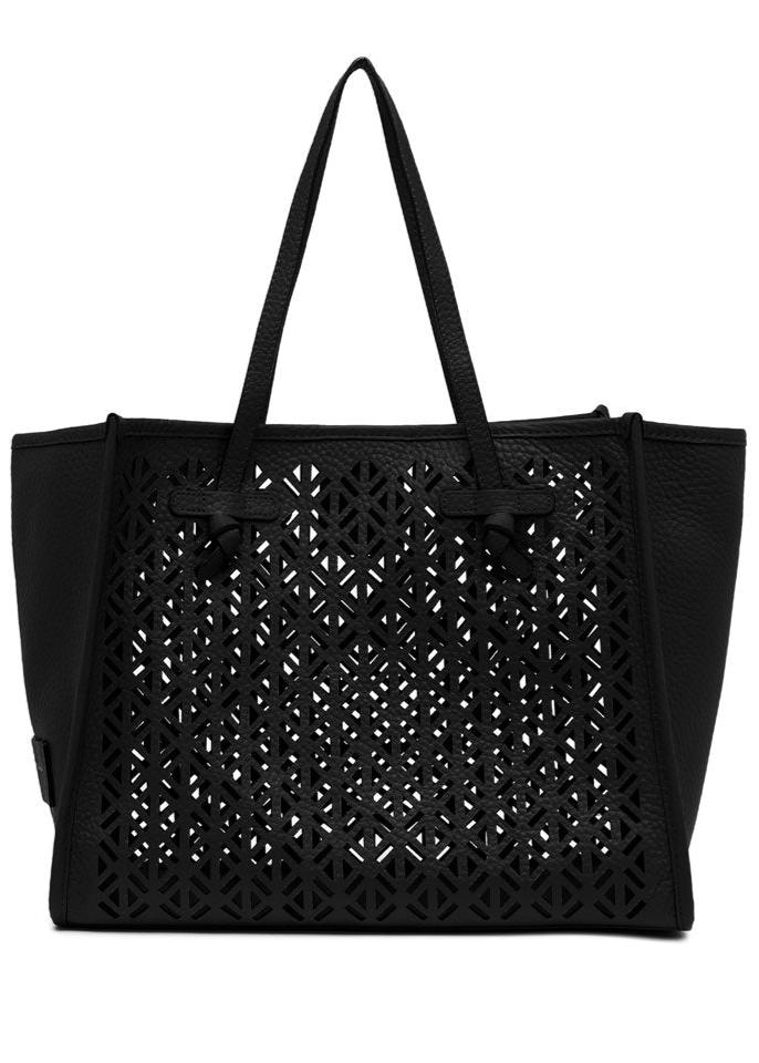 Marcella Perforated Leather Tote by Gianni Chiarini at MOYA - view 1