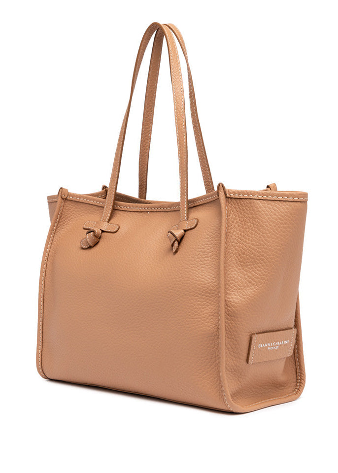 Marcella Bag Leather Clay by Gianni Chiarini at MOYA - view 1