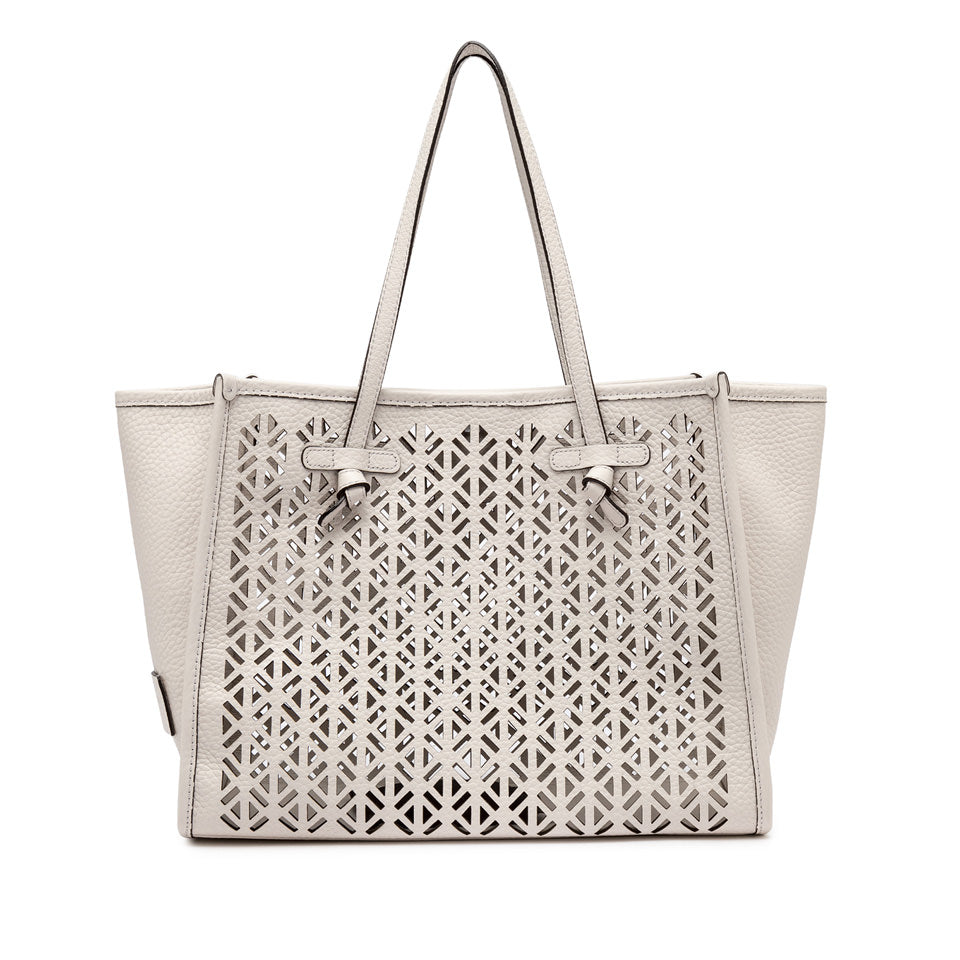 MARCELLA PERFORATED LEATHER TOTE