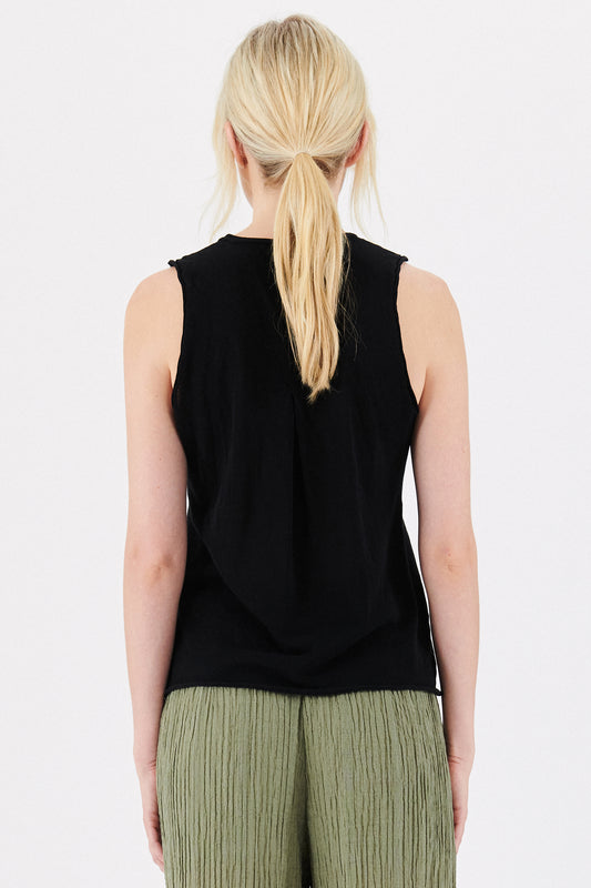 KNITTED TANK W WIDE STRAP