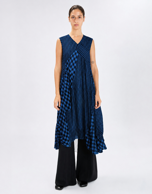 PORTAL CHECKED DRESS