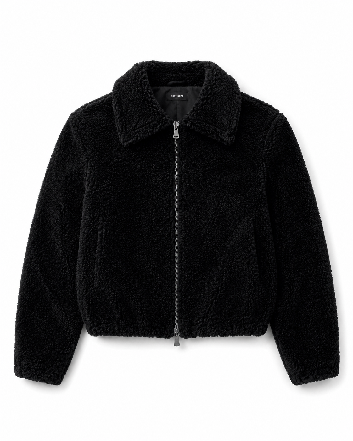 FUR SHEARLING ZIP UP BOMBER - 2370