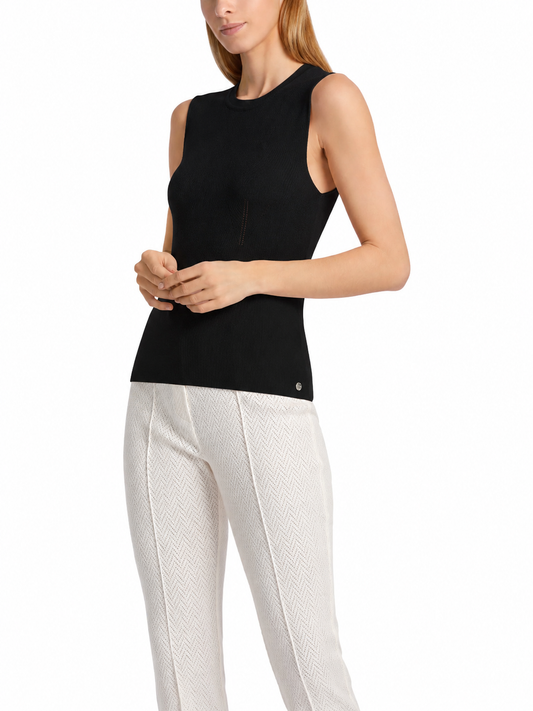 ROUND NECK SLEEVELESS FIT TOP