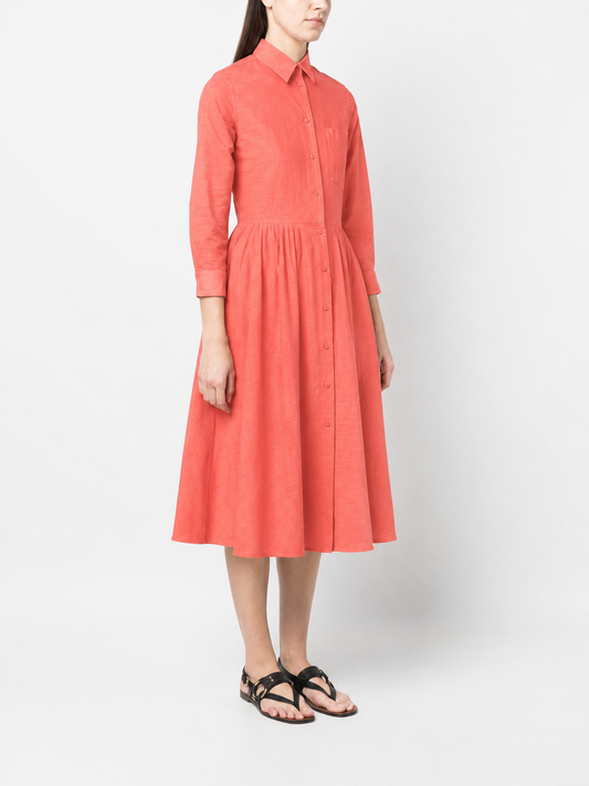 Classic Shirt Dress w self tie