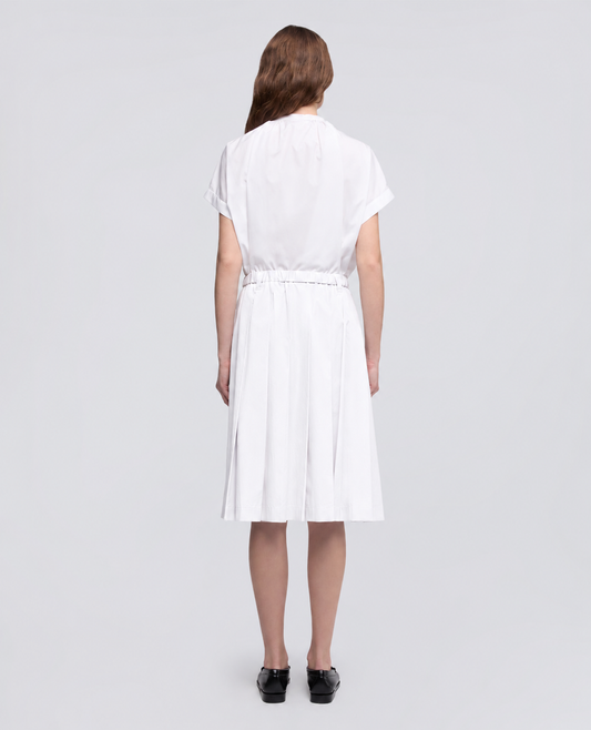 PLEATED COTTON POPLIN SKIRT MOD. 2286