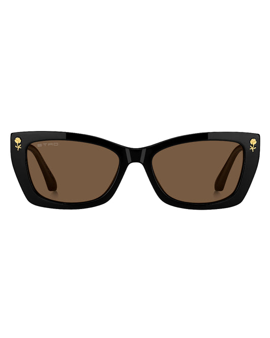 NARROW ROSE EMBLEM BLACK W YELLOW LENSE