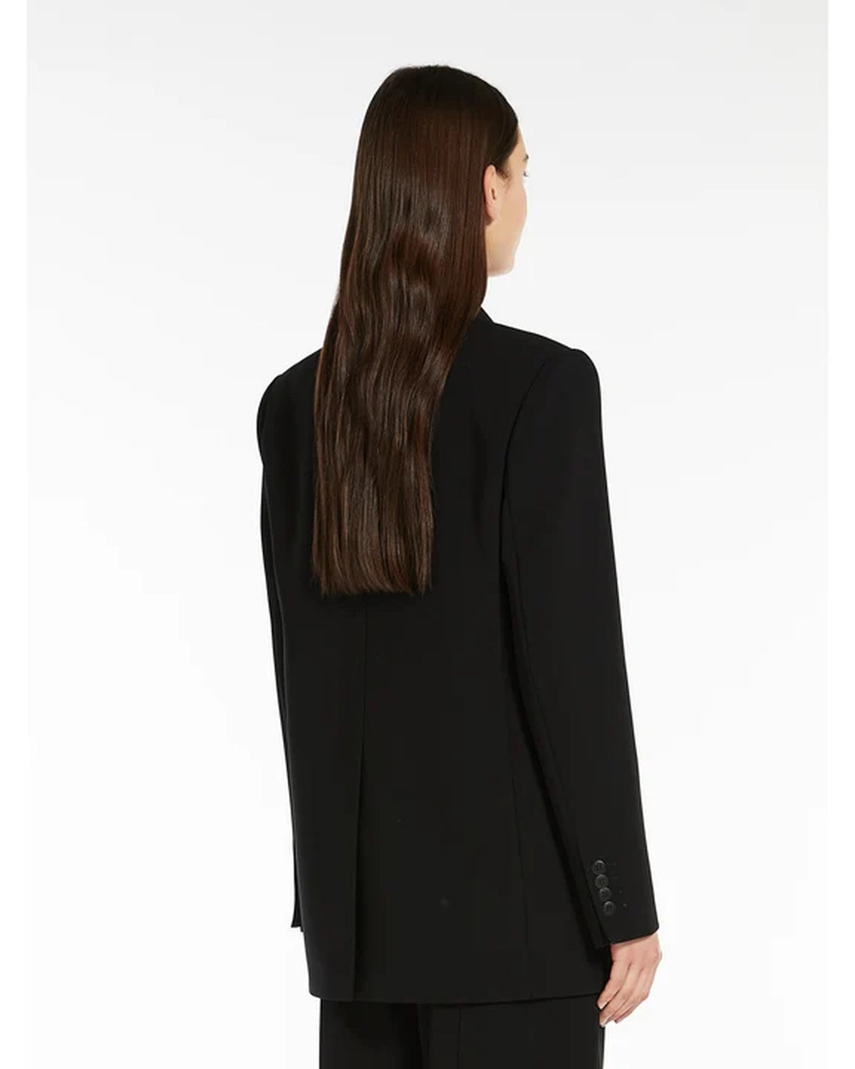 Furetto Single-Breasted Blazer In White & Black by Max Mara Studio