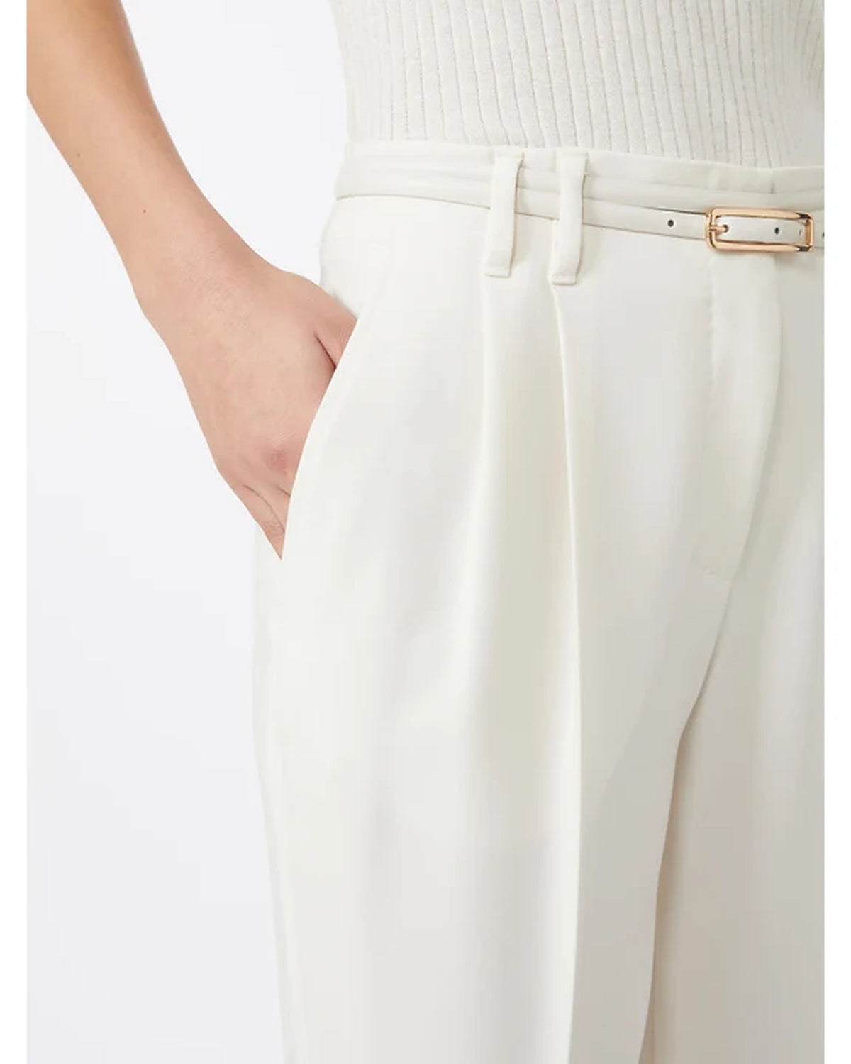 Gisella Pant In Ivory by Max Mara Studio