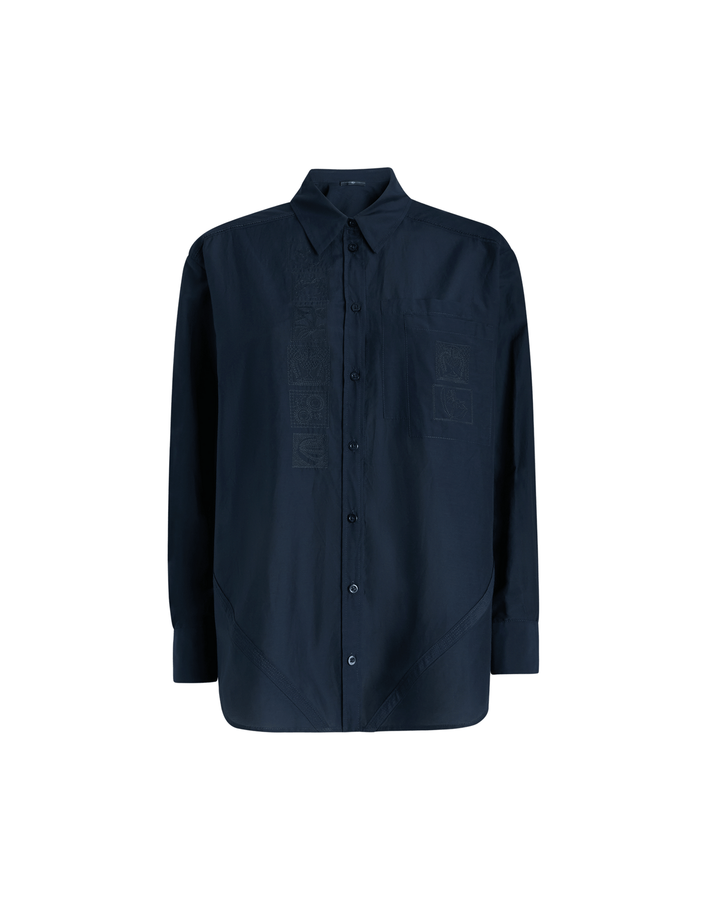 FOUND SHIRT W TONE ON TONE EMBROIDERY