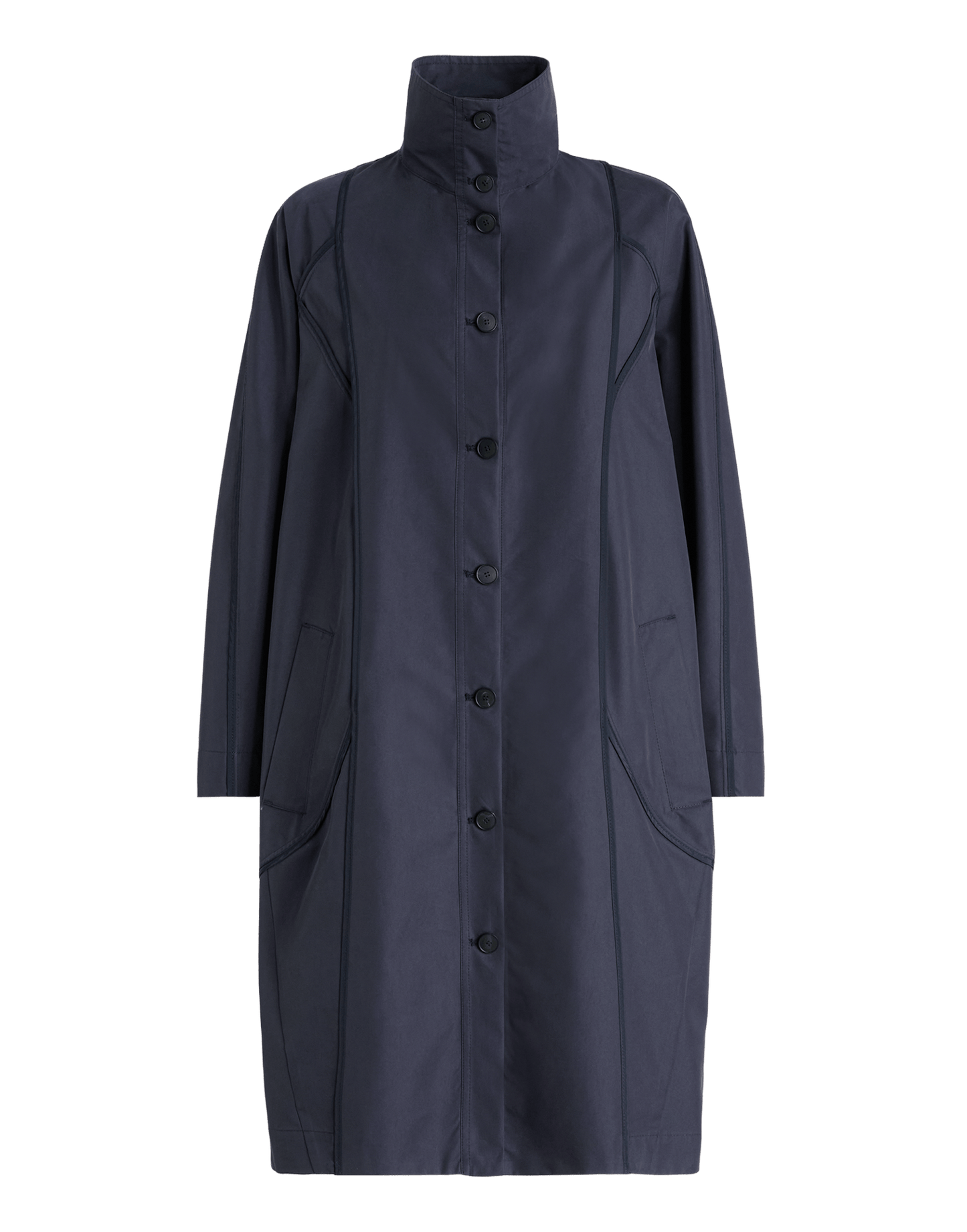PETUNIA FUNNEL NECK LONG COAT
