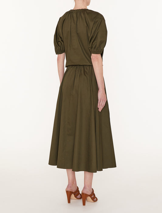 MANAR SKIRT-COTTON SATEEN