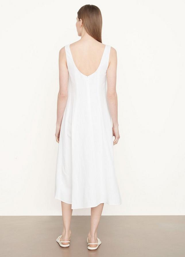 Panelled Scoop Neck Dress