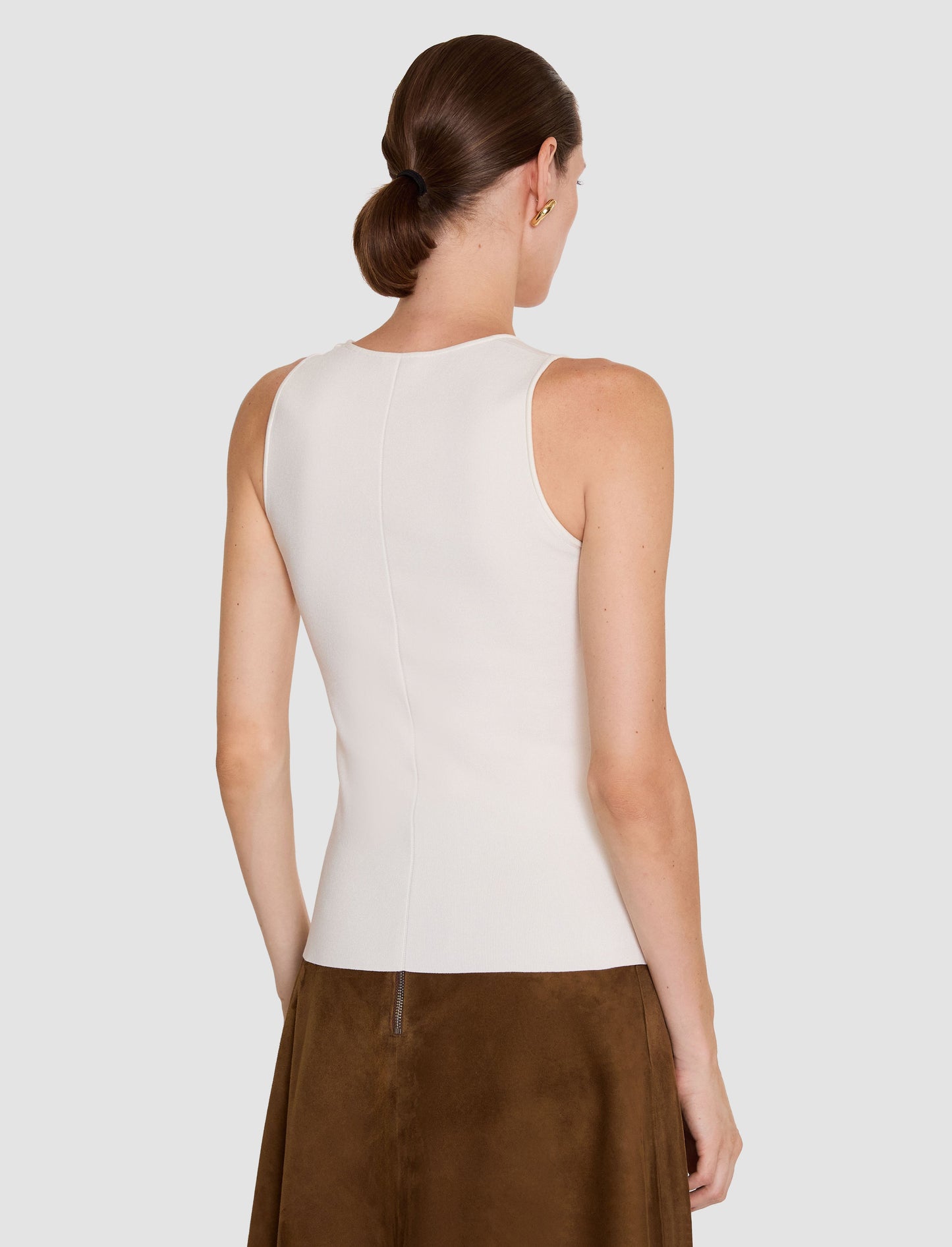 RANA TANK SILK STRETCH IVORY
