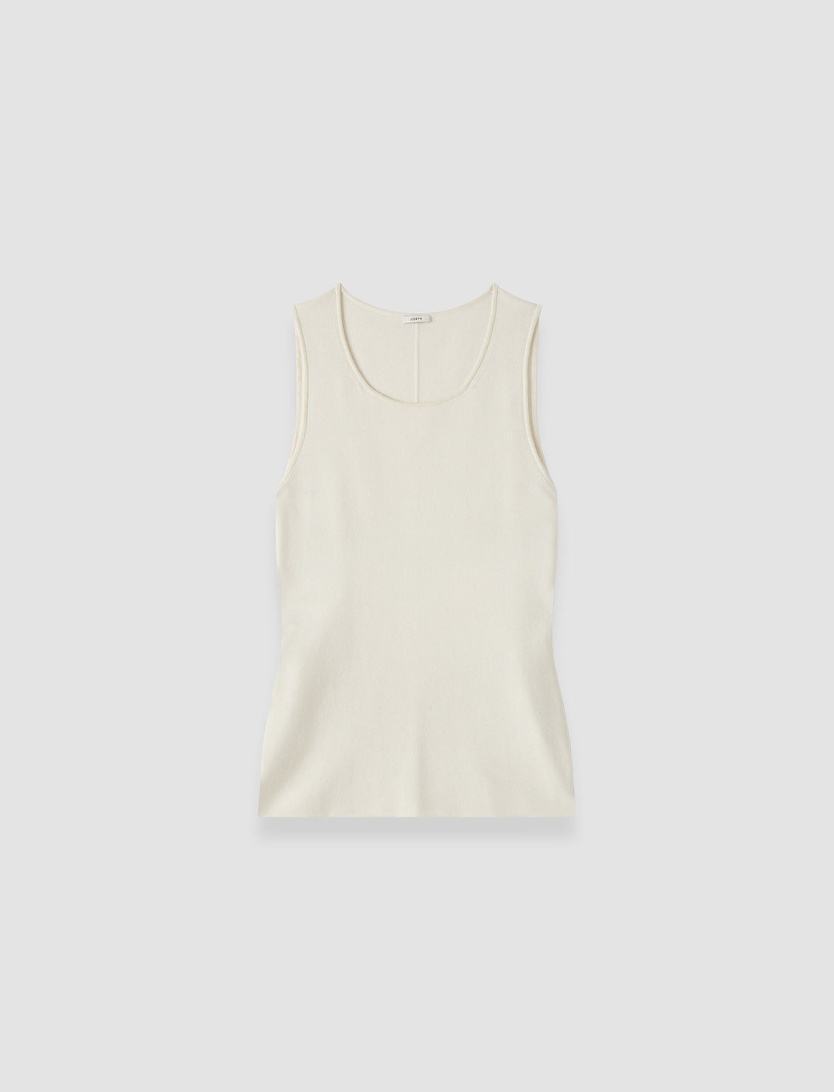 Rana Silk Stretch Tank Ivory by JOSEPH - view 6