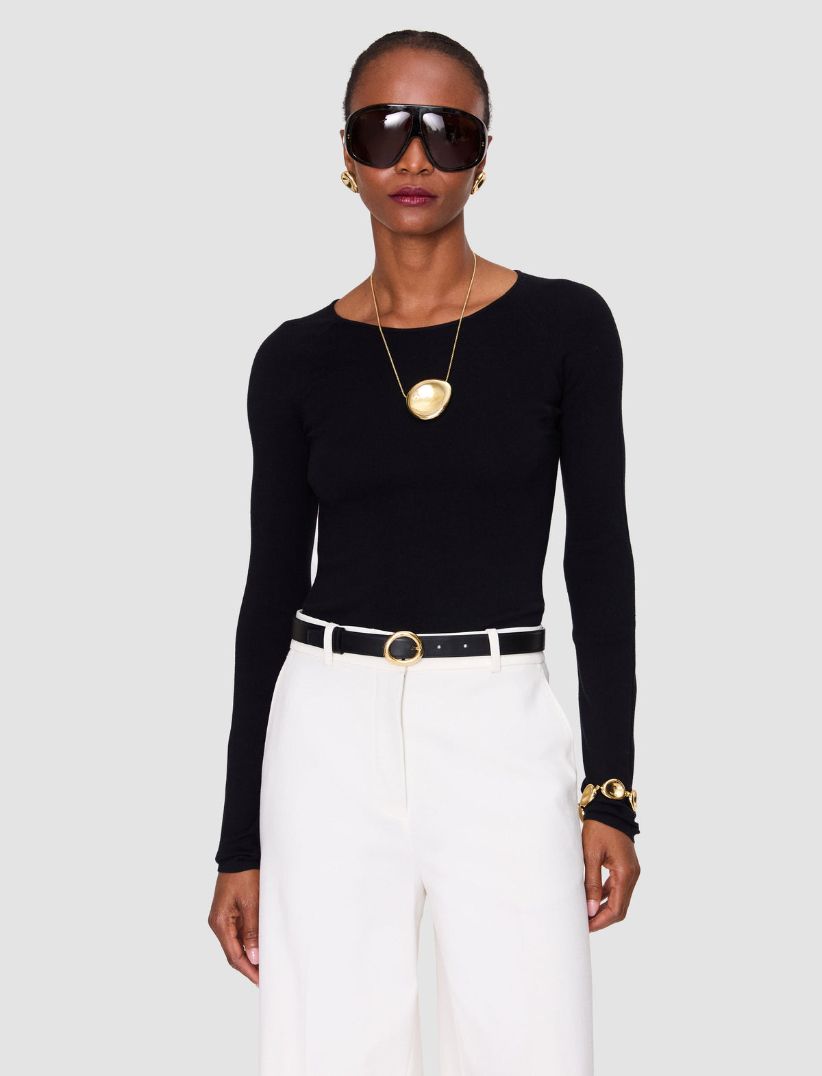 RENE ACC SMOOTH BELT BLACK