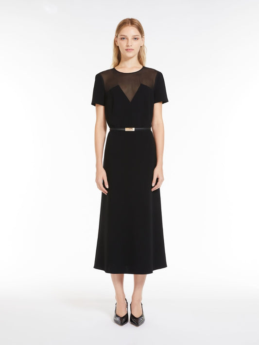 ASTURIE CADY DRESS W GEORGETTE INSERTS