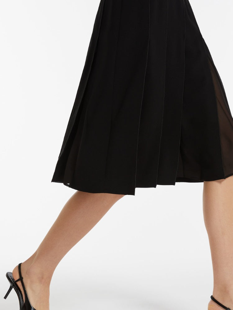 PAPAIA STRIPE INSERT DRESS