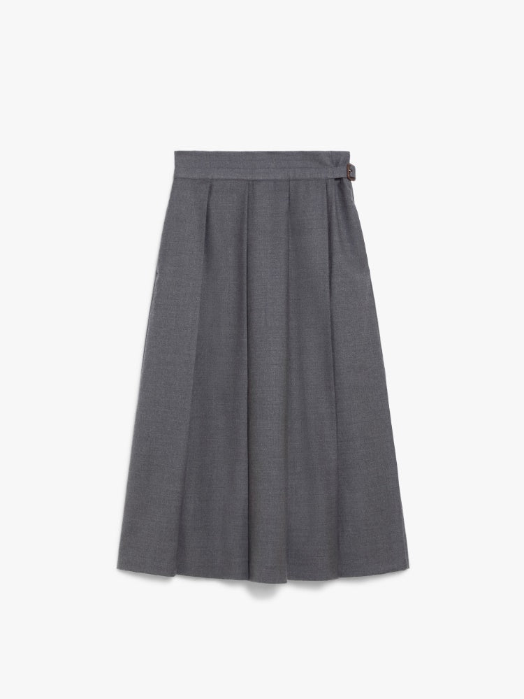 PALK LONG WOOL FLANNEL SKIRT