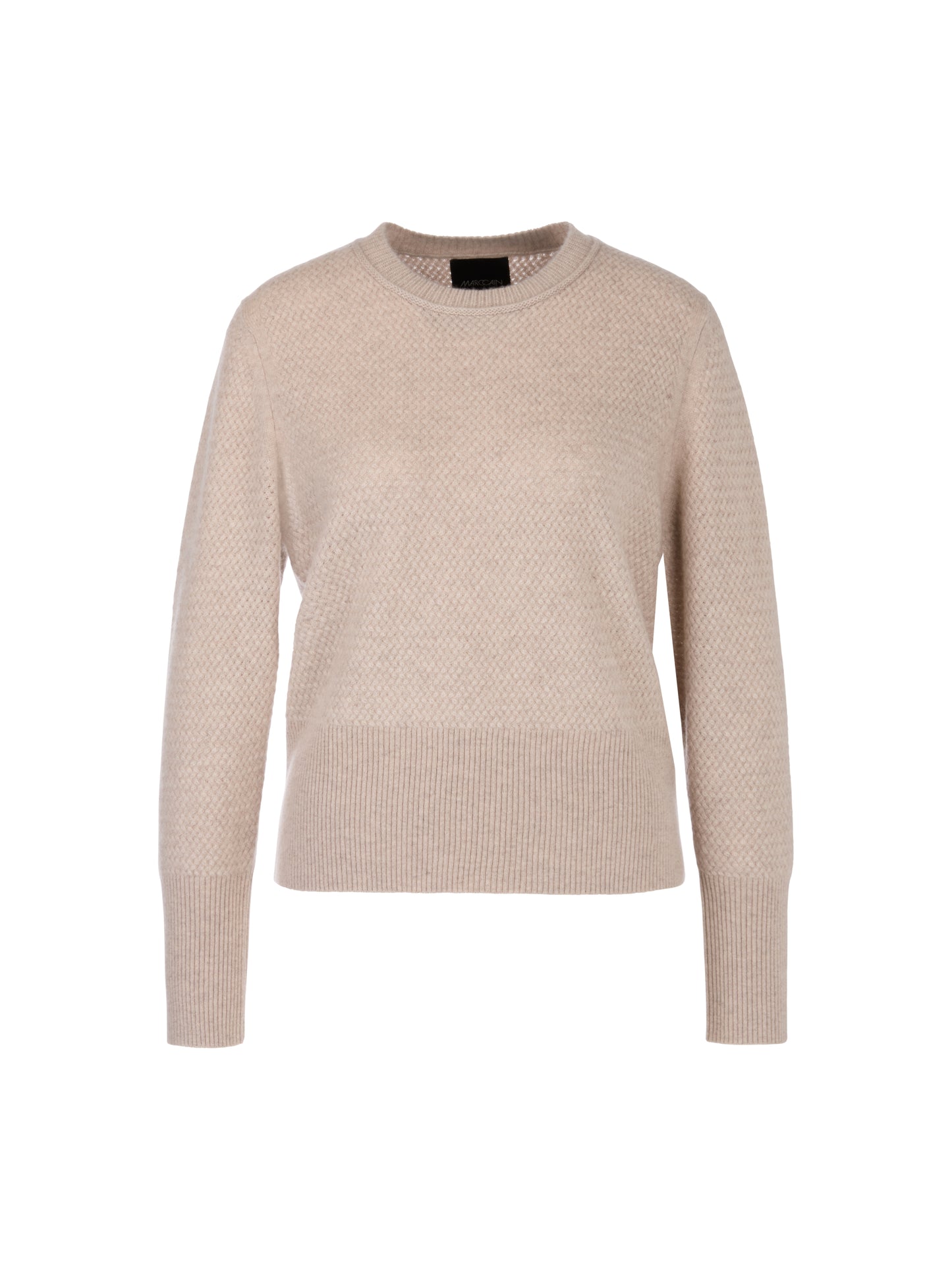 CASHMERE SWEATER W FINE CABLE PATTERN