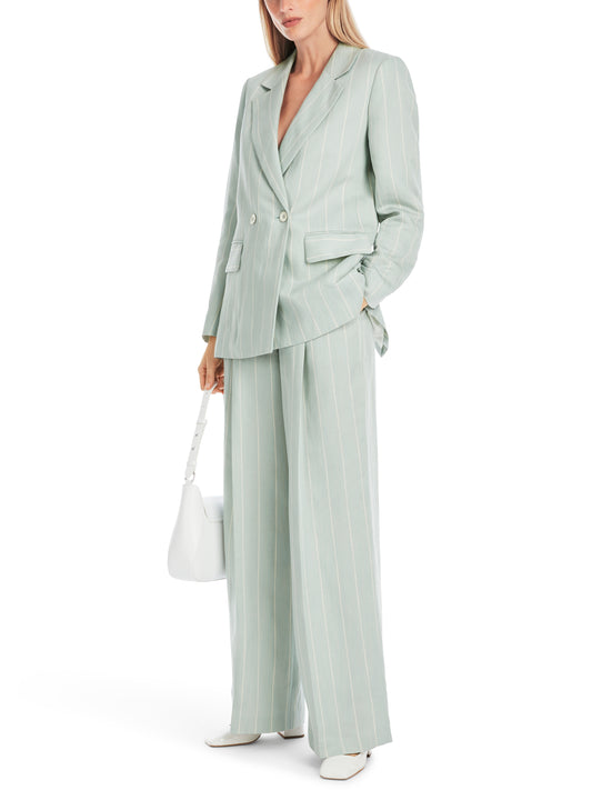 LARGE PINSTRIPE DOUBLE BREASTED BLAZER