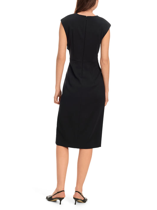 ASYMMETRICAL V- NECK DRESS