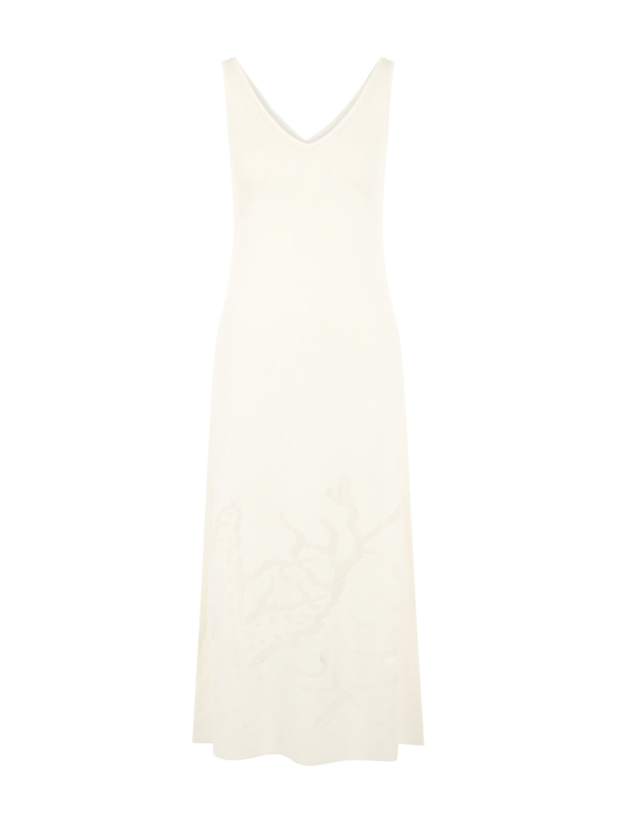 FINE KNITTED DRESS IN OFF-WHITE