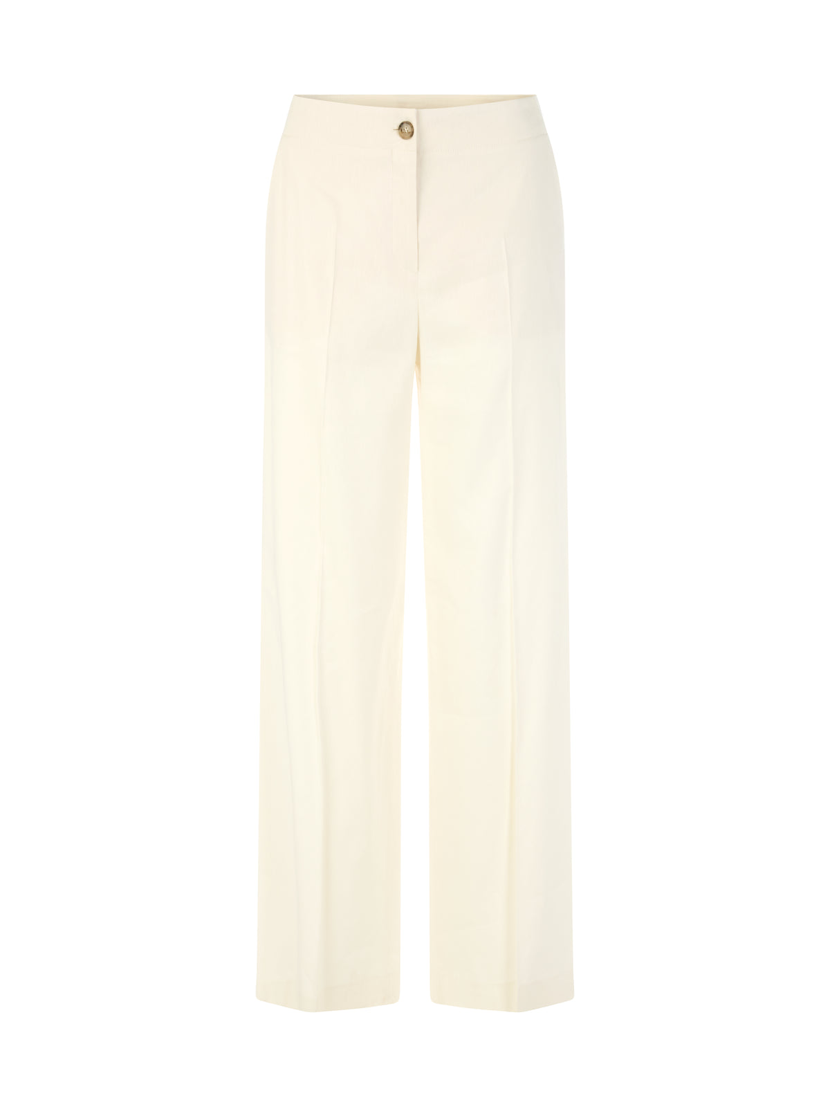 LINEN BLEND WAUKEE TROUSER IN BRIGHT ECRU