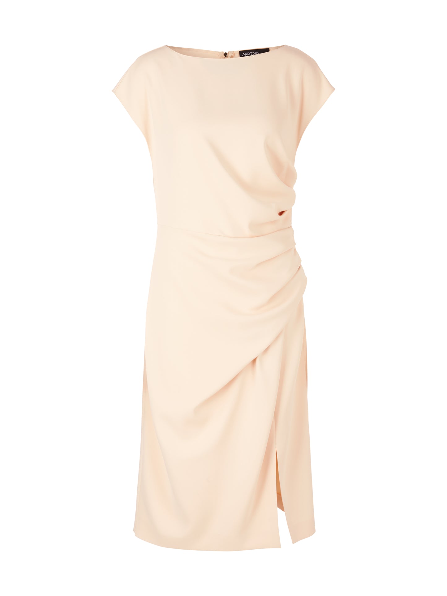 CLASSIC BOAT NECK DRESS W GATHERED EFFECT AROUND THE WAIST