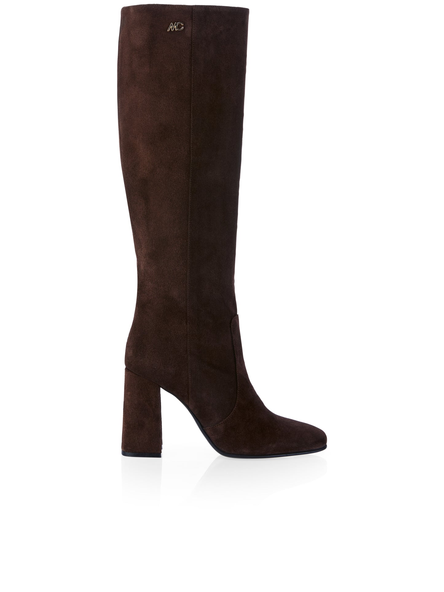 SLIP ON SUEDE CHOCOLATE BROWN BOOTS