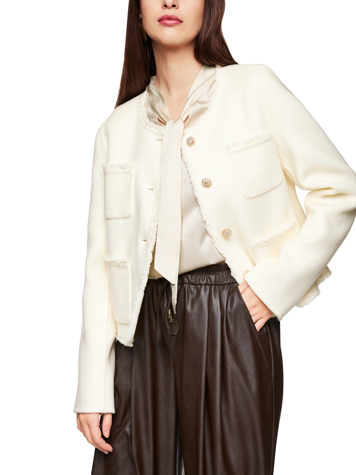 CHANEL STYLE JACKET ECRU