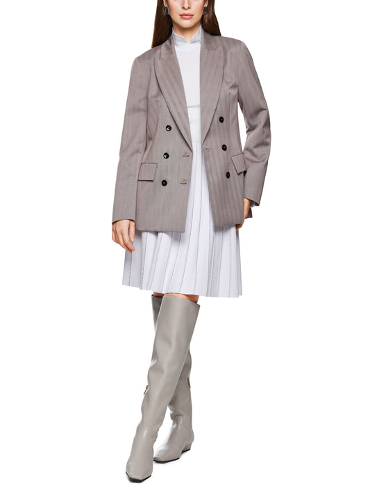 OVERSIZED DOUBLE BREASTED HERRINGBON BLAZER