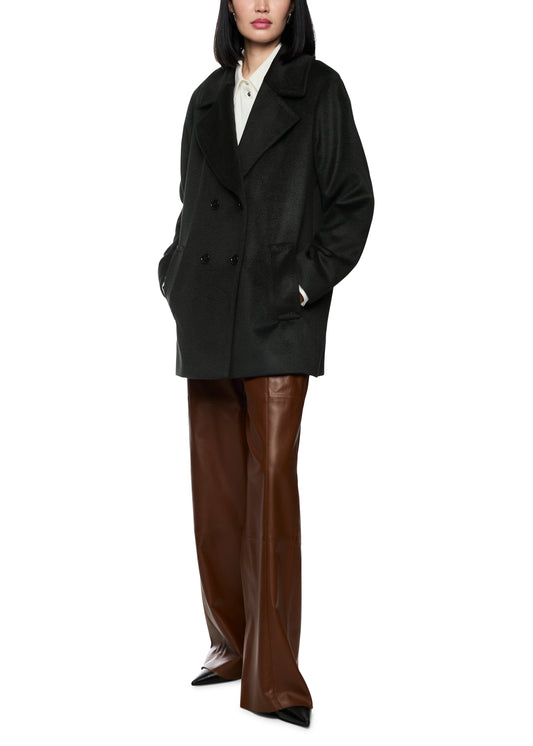 Double Breasted Outdoor Jacket Black at MOYA - view 2