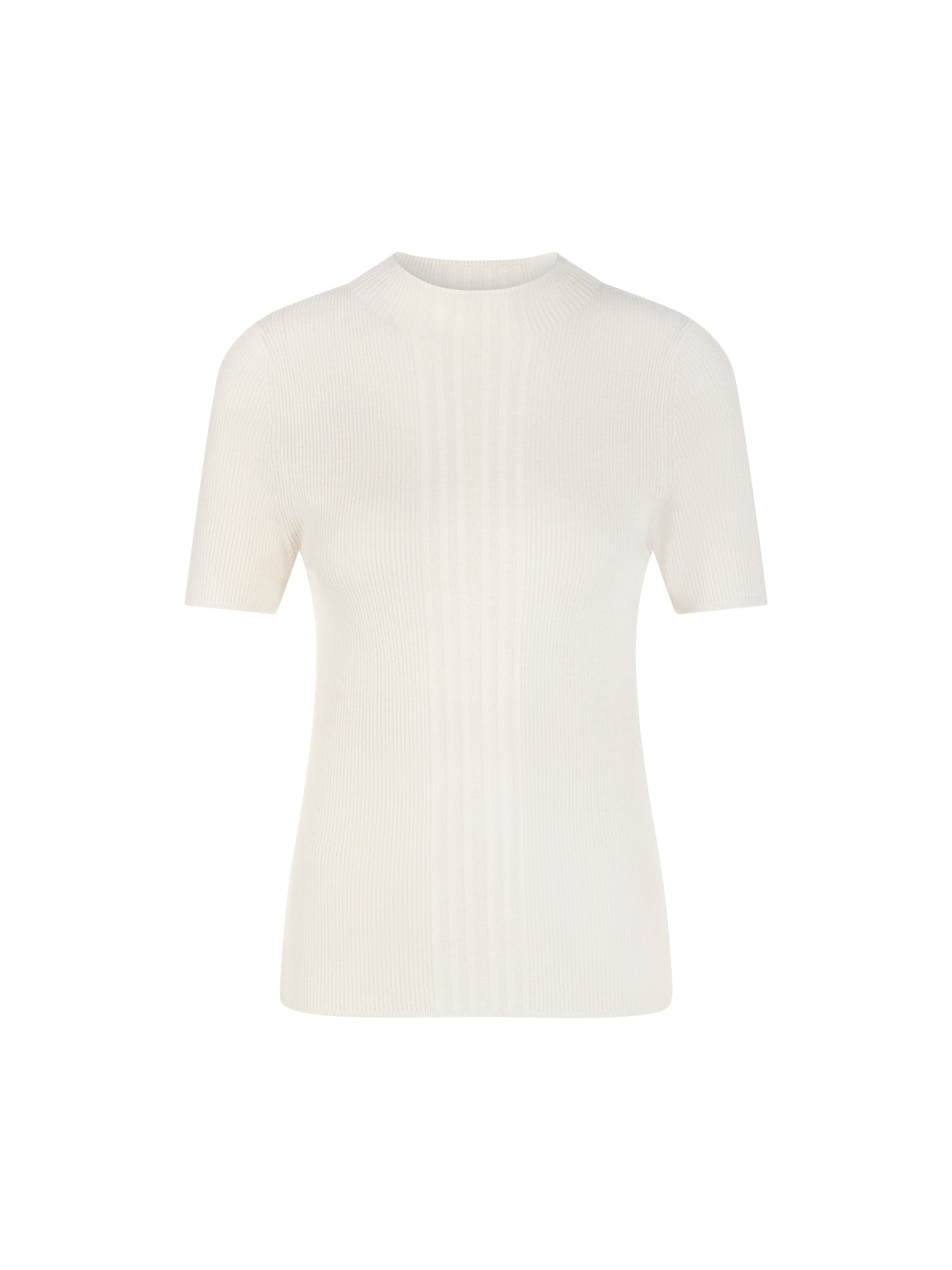 SLIM FIT CREW NECK S/SLEEVE KNIT OFF-WHITE