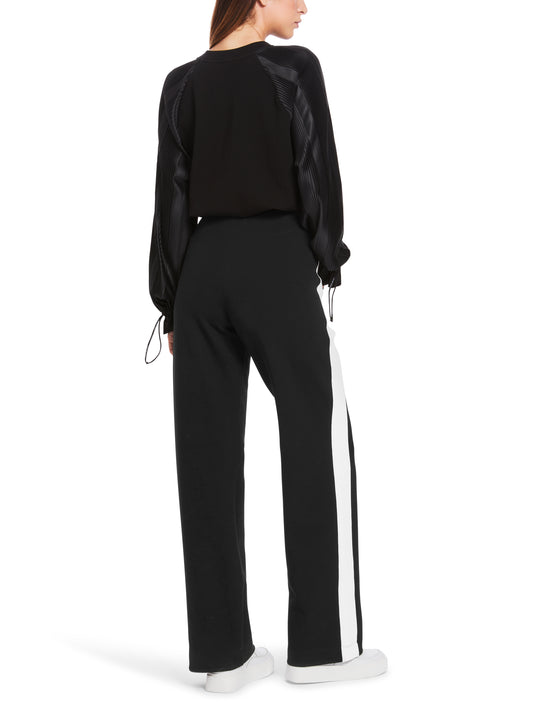 LEISURE JERSEY PANT WITH IVORY SIDE STRIPE