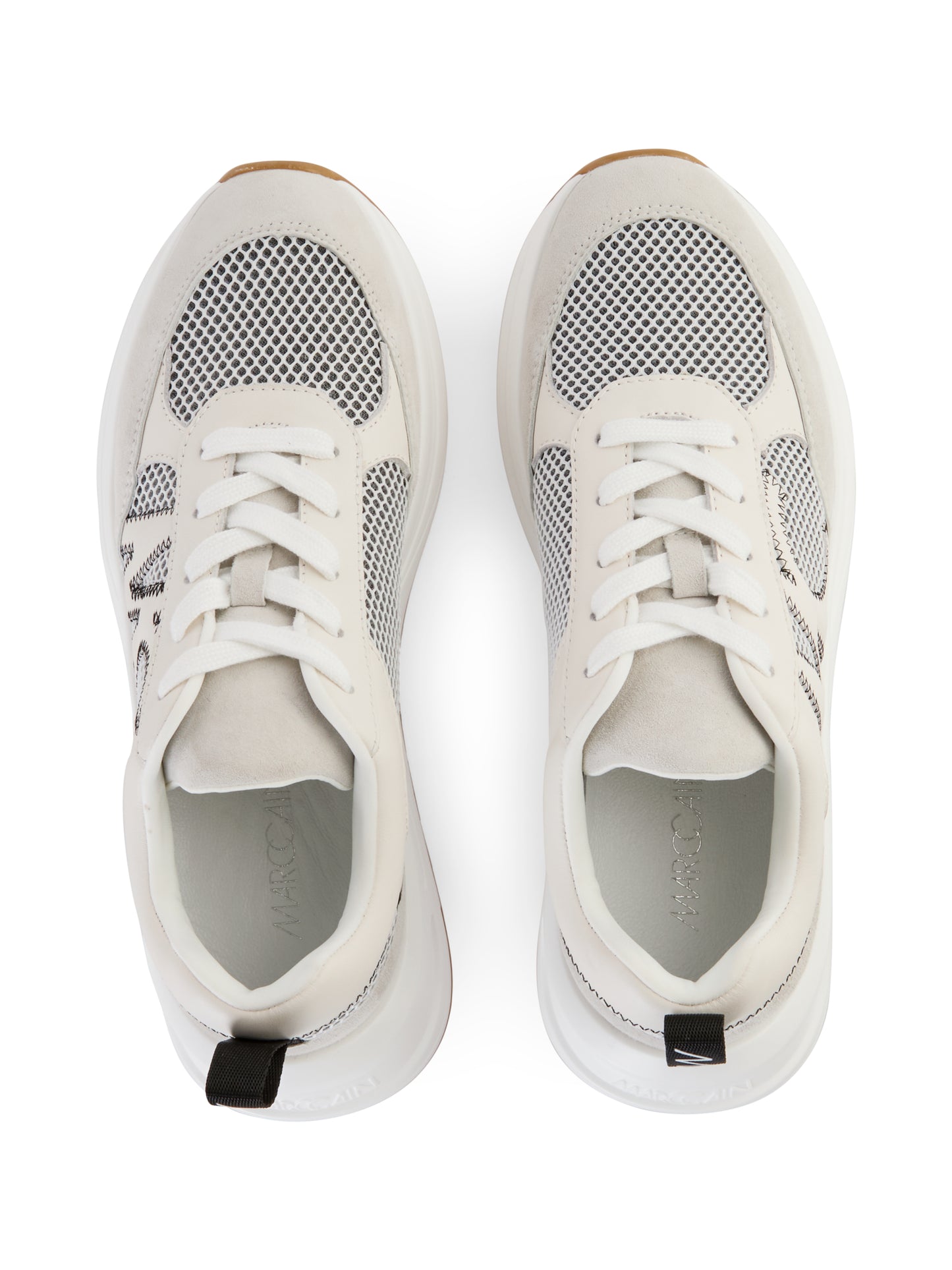 MC LOGO LEATHER BLEND SNEAKER