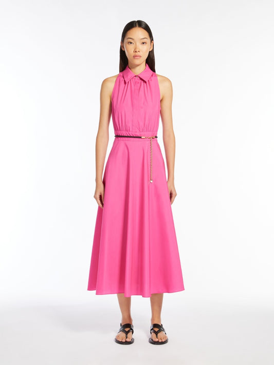 ADEPTO S/L POLO DRESS W FULL SKIRT