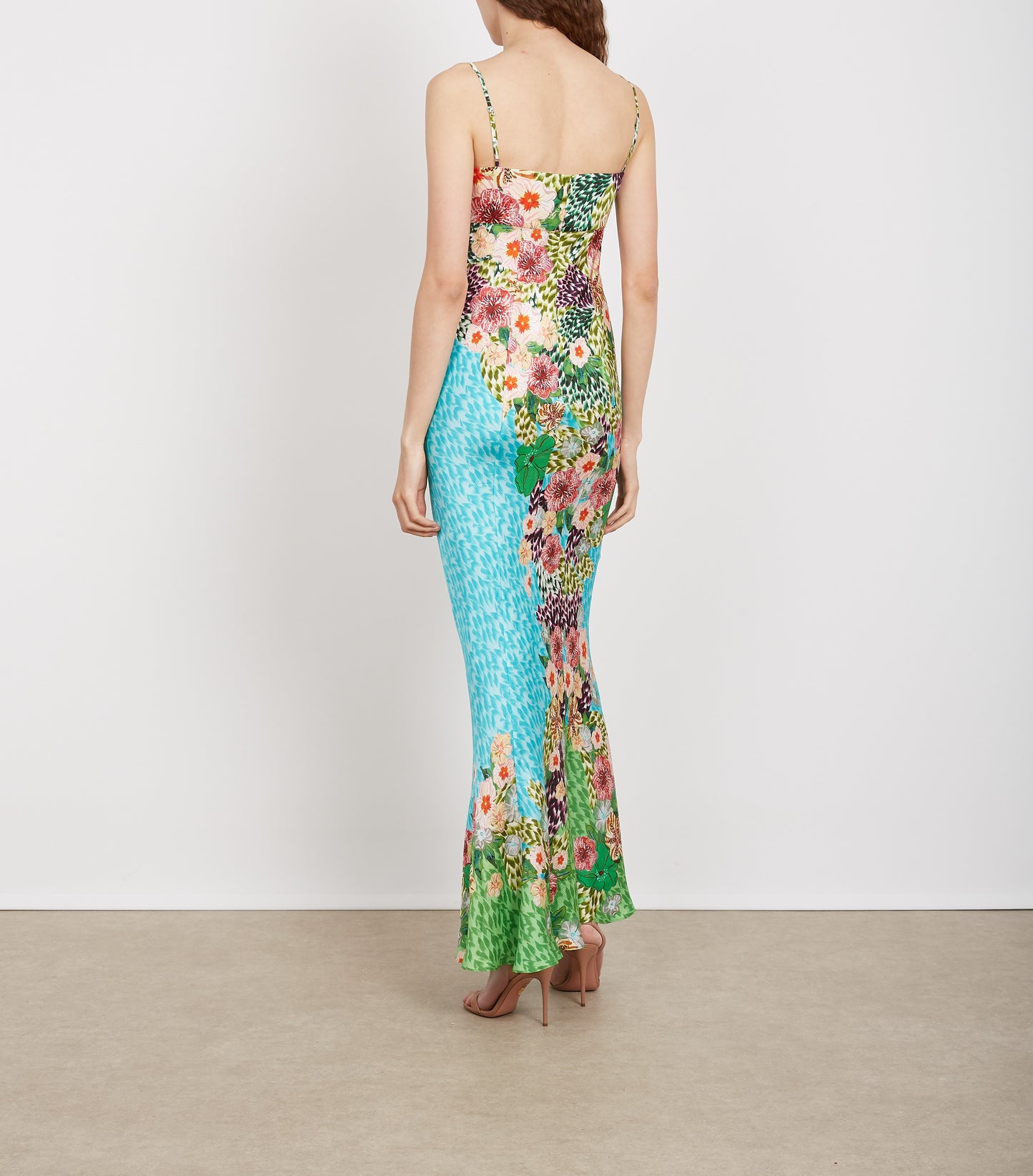 RENEE LONG DRESS PLUMERIA TRELLIS