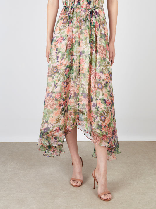 IRIS RUFFLE DRESS ROSETTE MEADOW