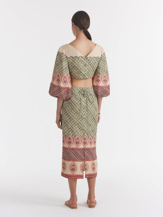 NEELAM DRESS MYRTLE LOTUS