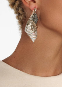 Sparkle 3 Earrings In Shiny Silver by Laura B - view 1