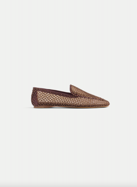 CHOCOLAT MESH STRASS LOAFER