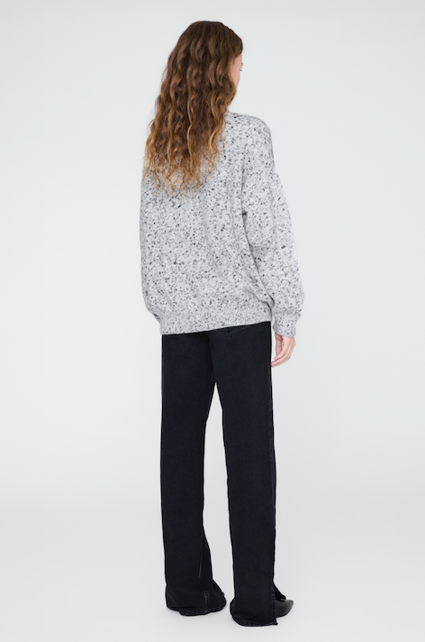 SYDNEY CREW SWEATER BING - MARLED WHITE